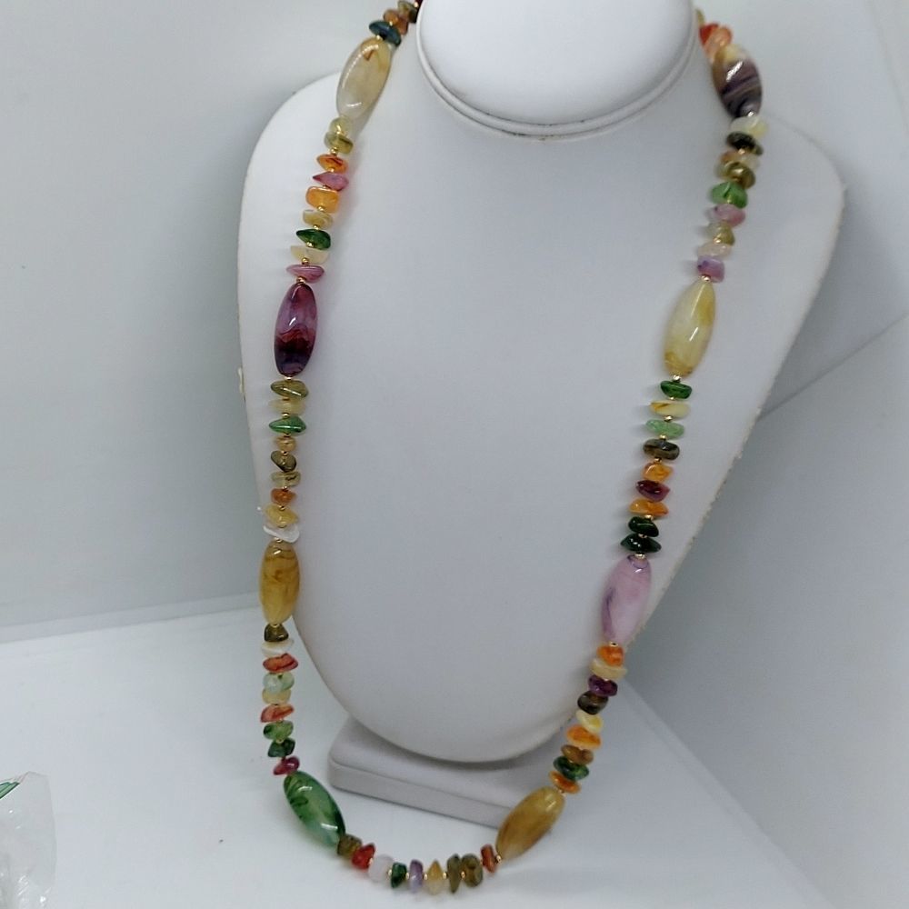 Vintage Faux agate necklace